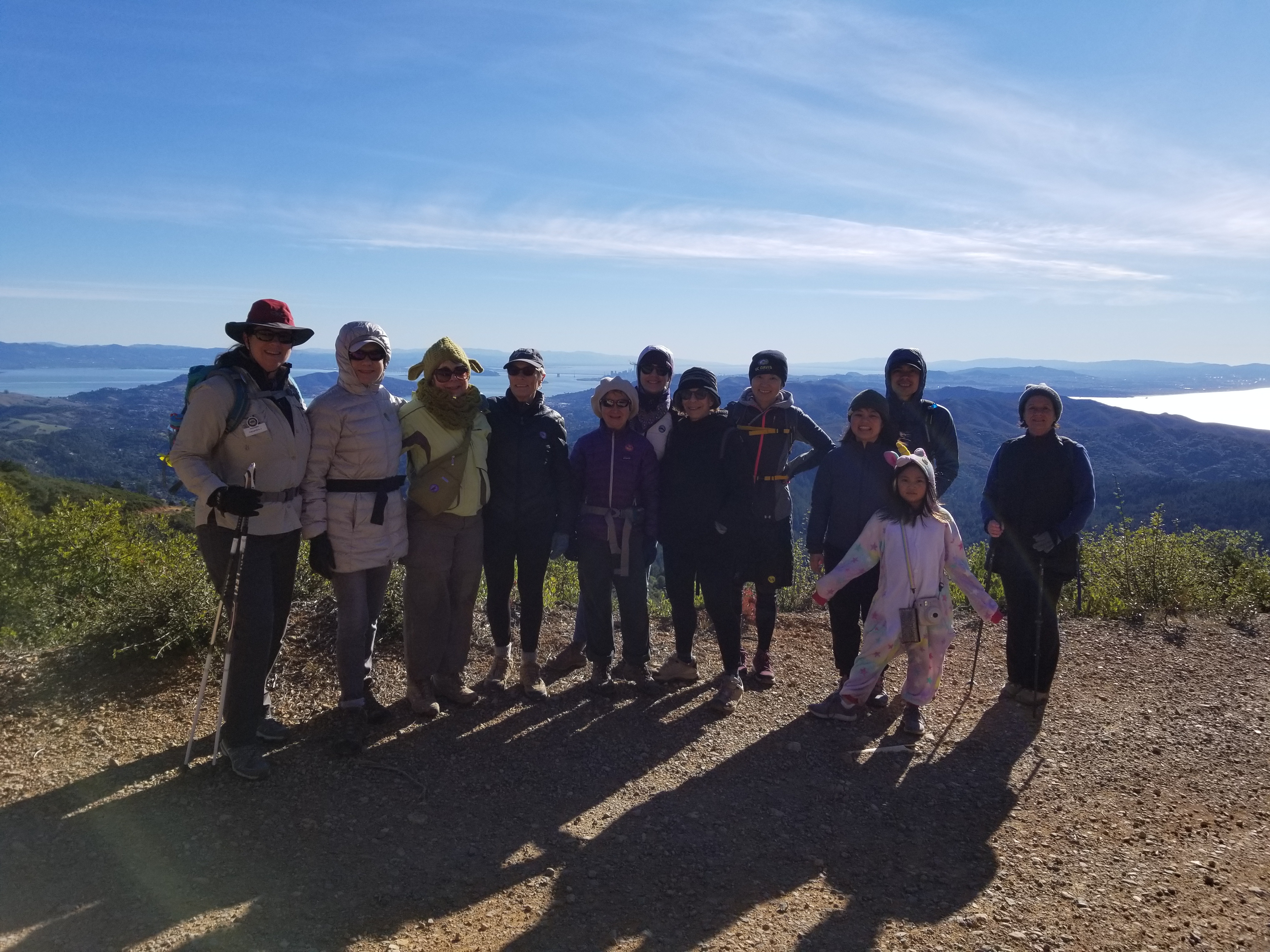 Hike Docent and her group on top of West Peak!